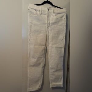 Madewell Classic White Jeans